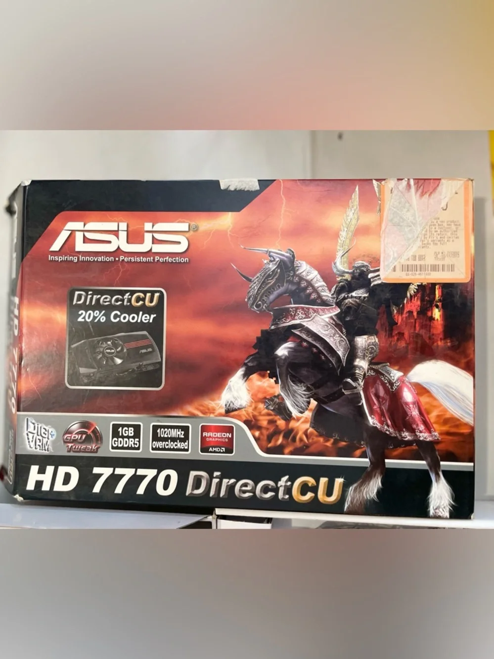 ASUS Radeon HD 7770 DirectCU graphics card.